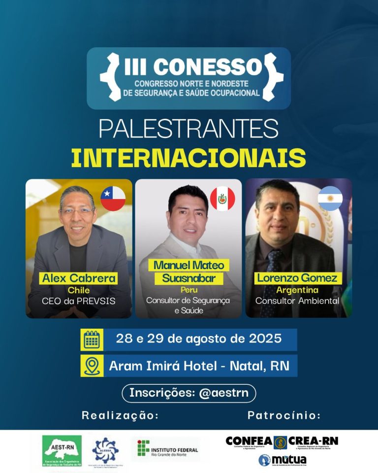 Evento: Natal abrigará o 3º Congresso Norte e Nordeste de Segurança e Saúde Ocupacional